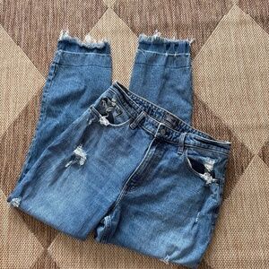 frayed Abercrombie and fitch jeans